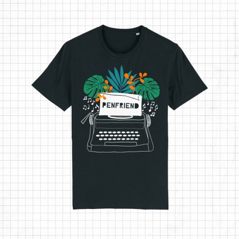 Two new tees and a tote: typewriters and exotic monsters…